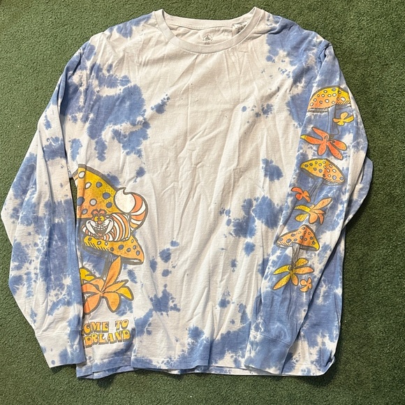 Disney Alice in Wonderland Trippy Tie Dye Long Sleeve - Picture 1 of 5